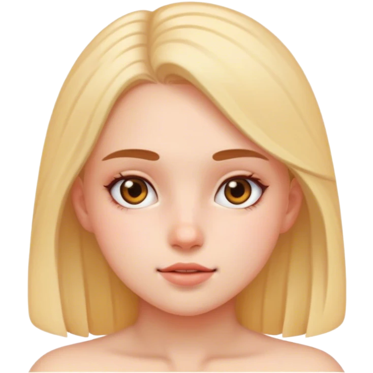 realistic girl indoors portrait emoji
