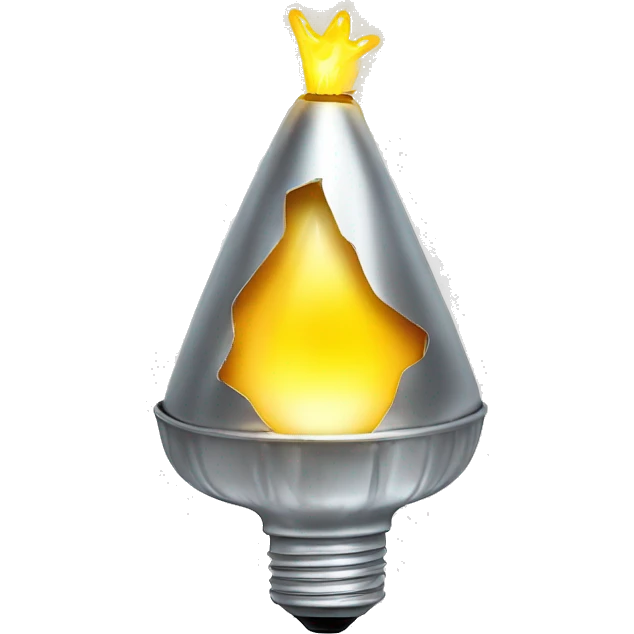 a fused bulb with a tinfoil hat emoji
