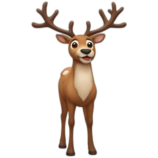 reindeer emoji