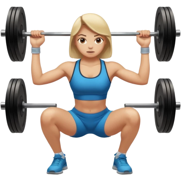 squat in gym emoji