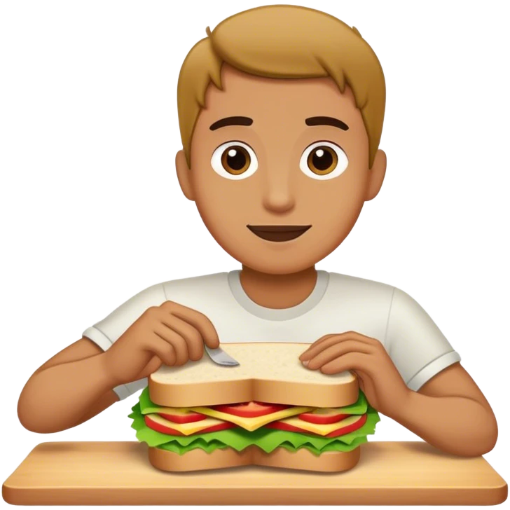 Guy making a sandwich emoji