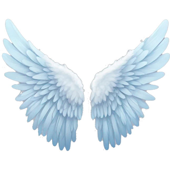 Iced angel wing emoji