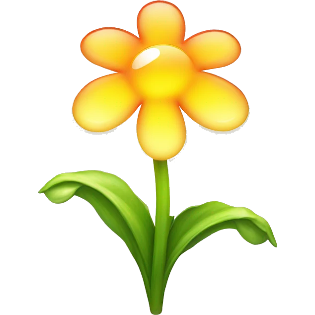A gorgeous, glowing Sundrop flower emoji
