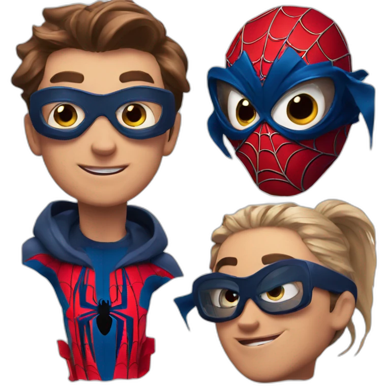 Spiderman across the spider verse emoji