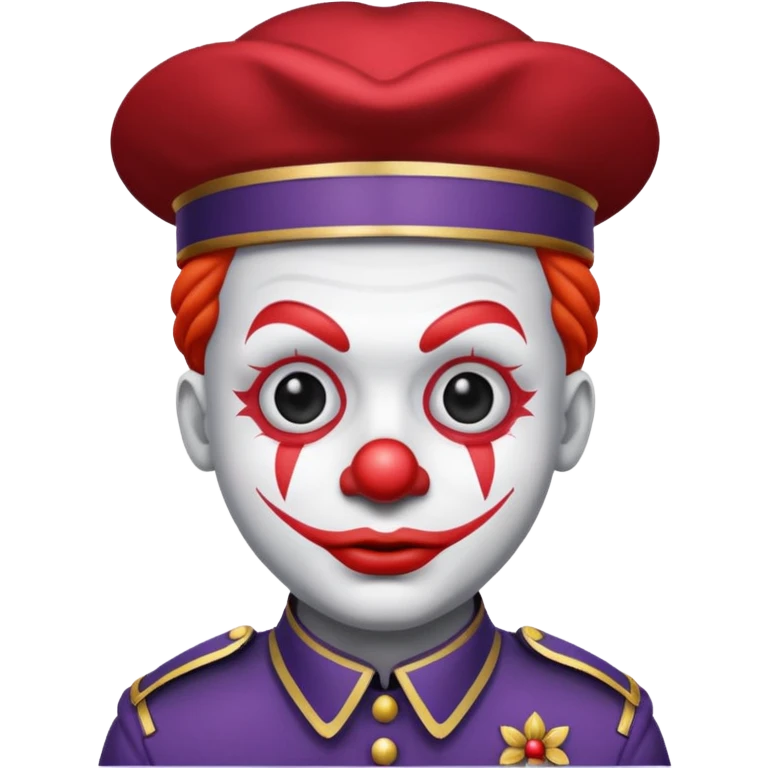 Soldier clown emoji