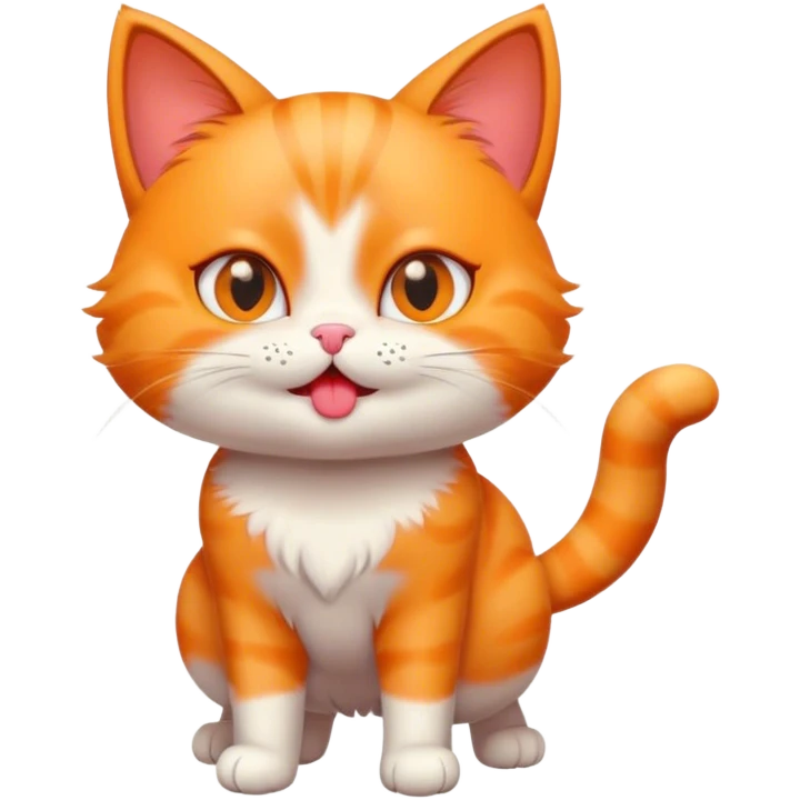 cat shaking its booty blowing a kiss emoji