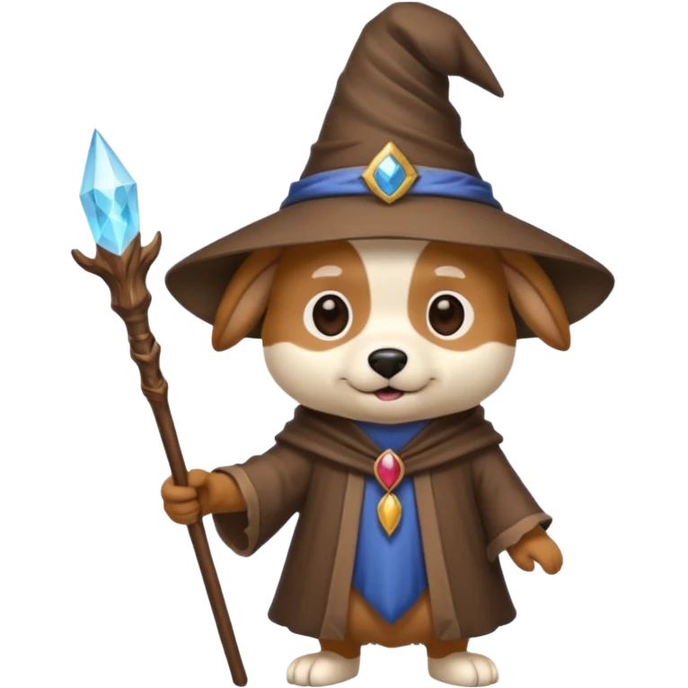 Dog wizard emoji
