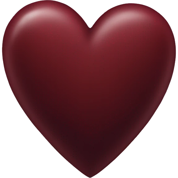 Dark red heart emoji