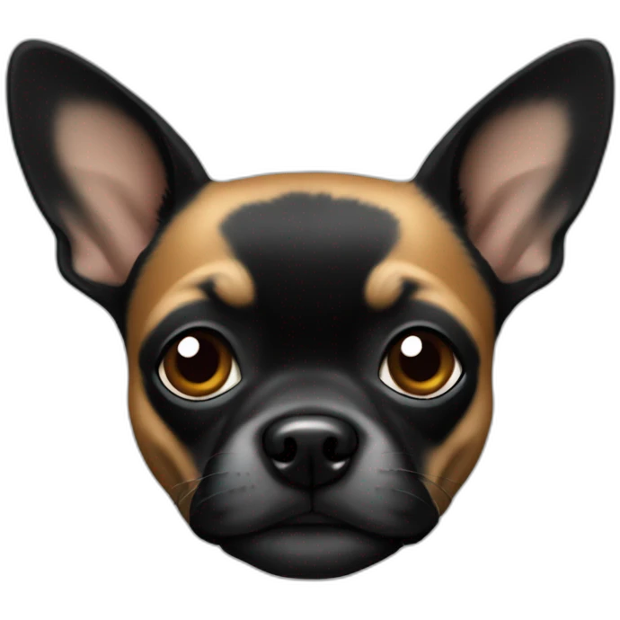 Chiwawa black dark emoji