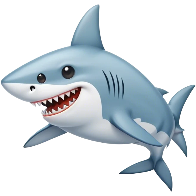 Shark dog emoji