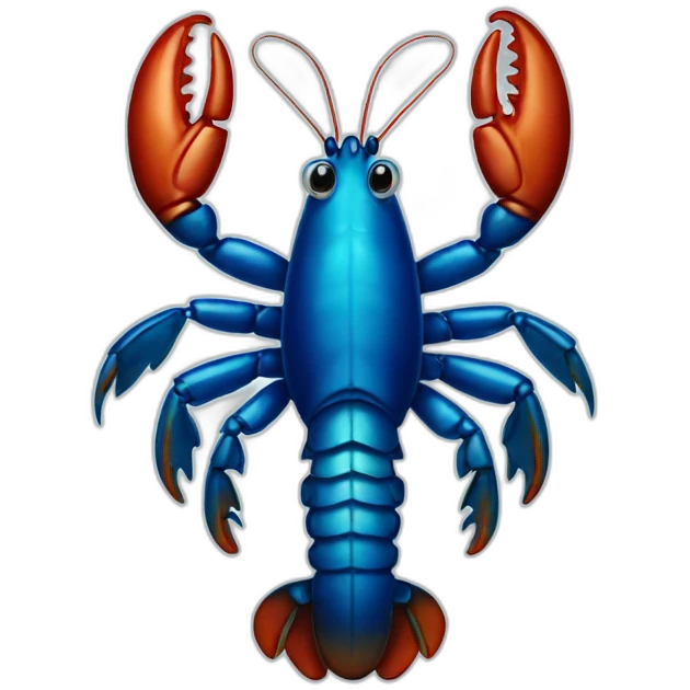 Blue lobster emoji