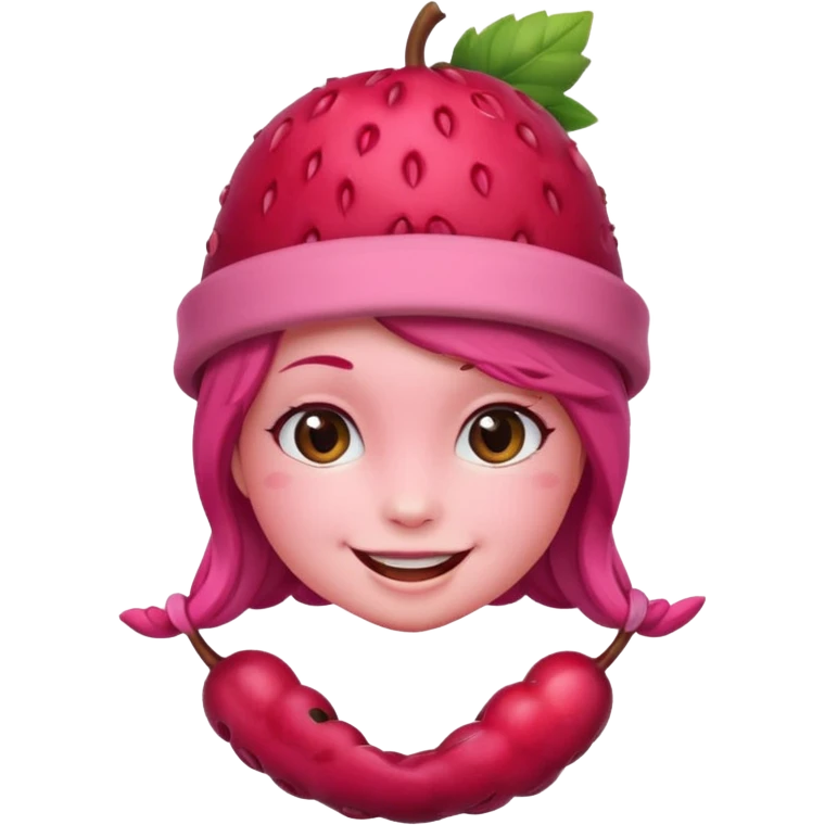 Cute berry female emoji