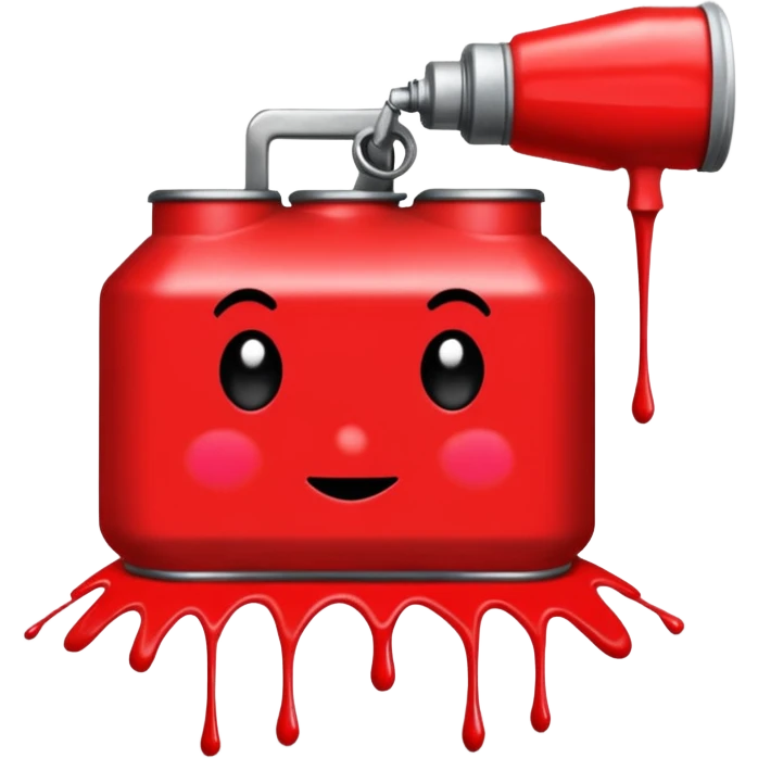 Сделай красное граффити "CNS" emoji