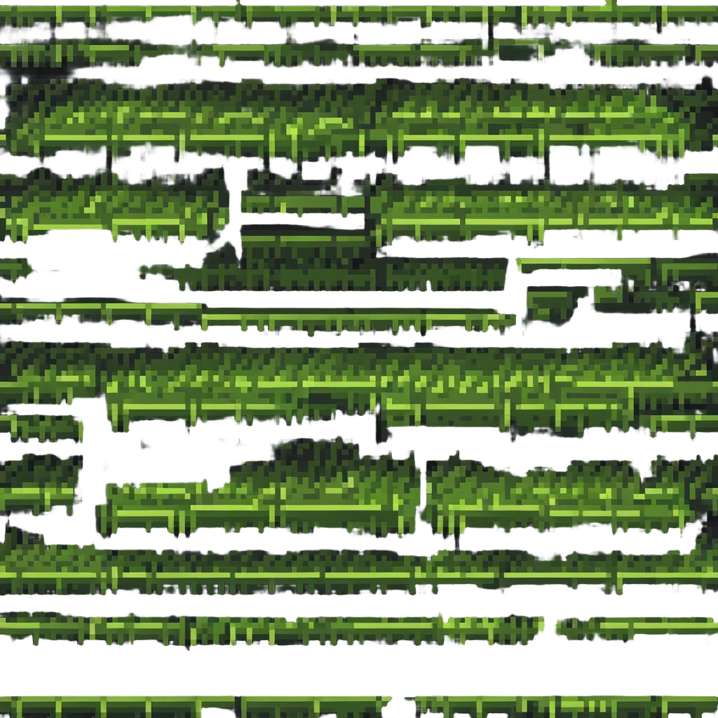 maximum blocky ultra-abstract pixel art Minecraft grass block emoji with only 2-4 large square pixels emoji