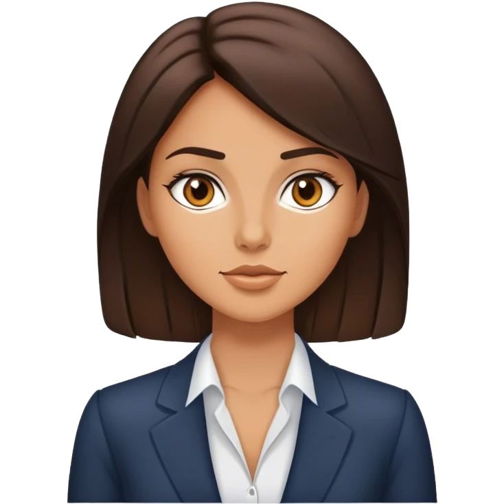 Brunette girl boss emoji