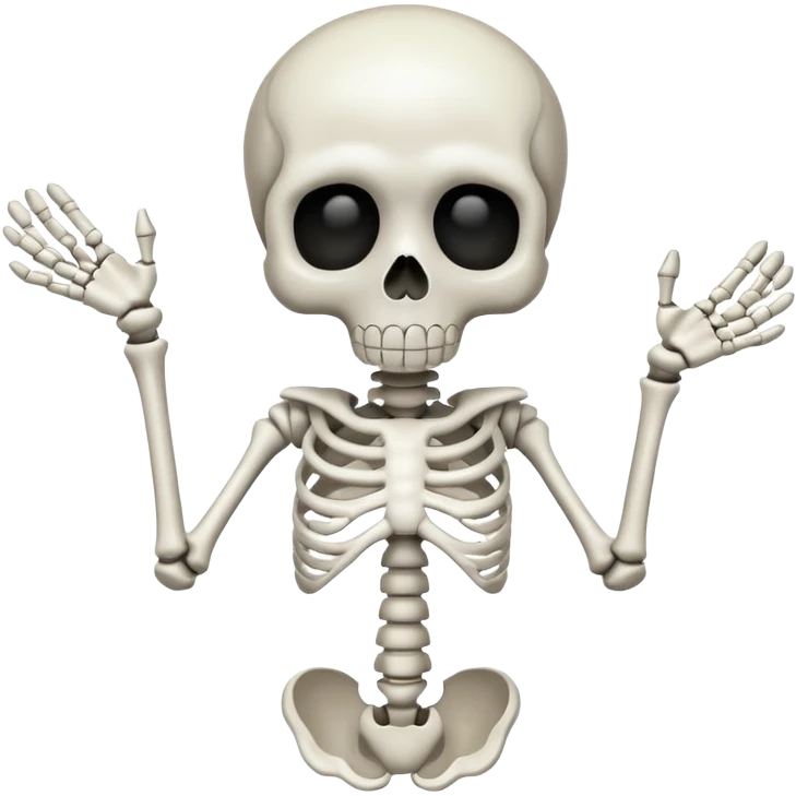 A skeleten emoji saying 67 emoji