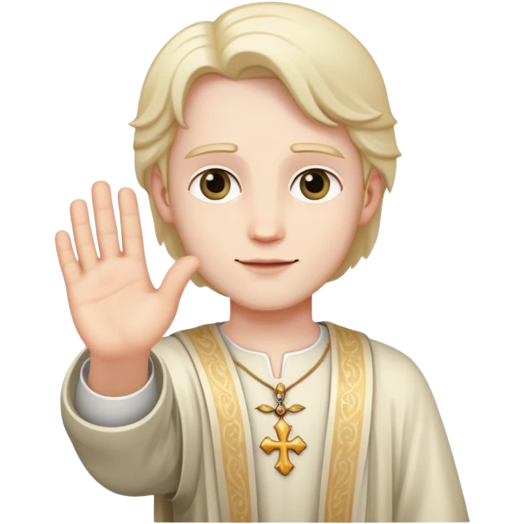 the lord holds out his hand emoji