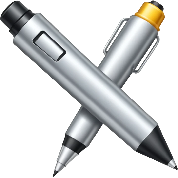 a silver bold marker emoji