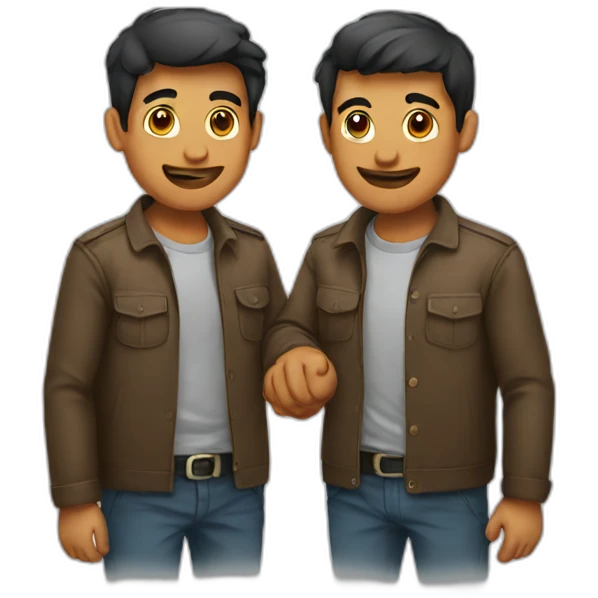 two men handshakring emoji