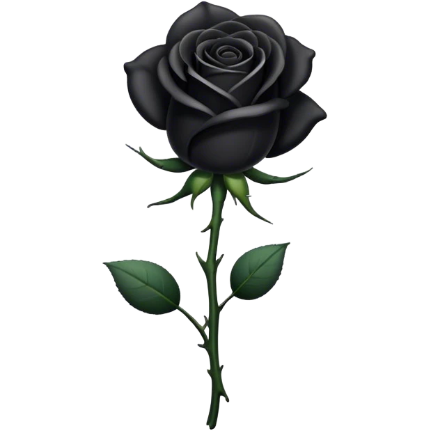 Black rose emoji