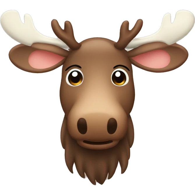 Kawaii moose emoji