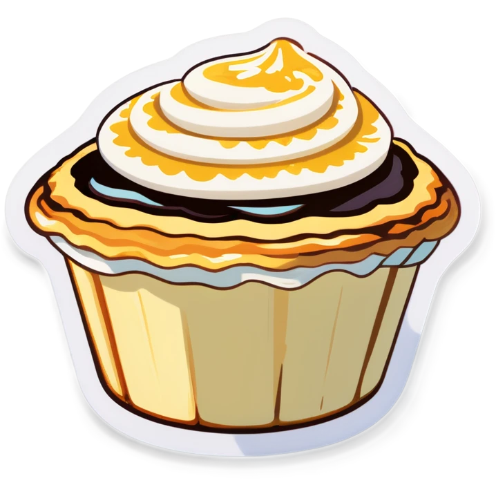 A pastel de nata  emoji