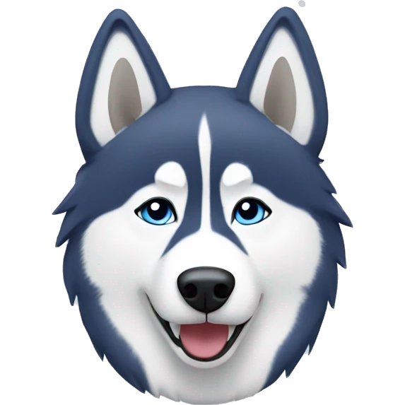Husky in snow emoji