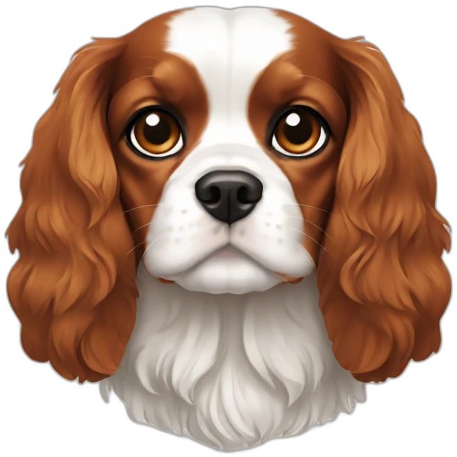 King Charles cavalier spaniel emoji