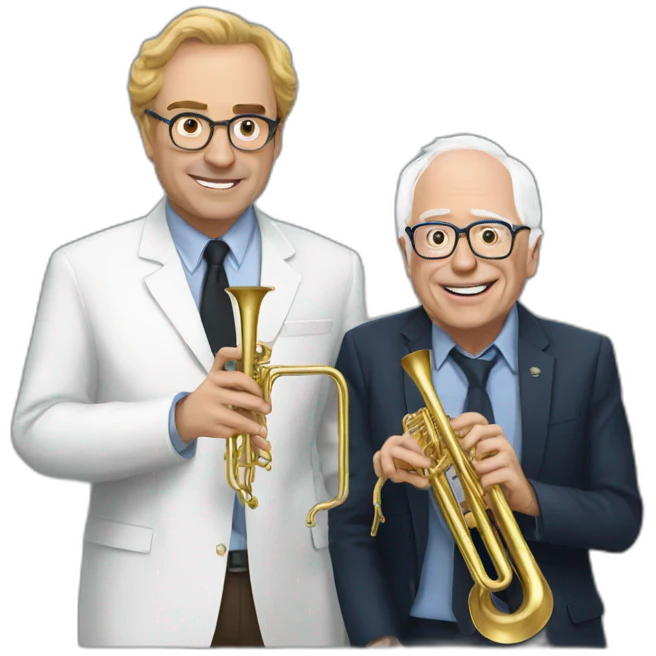 Cornet and Bernie emoji