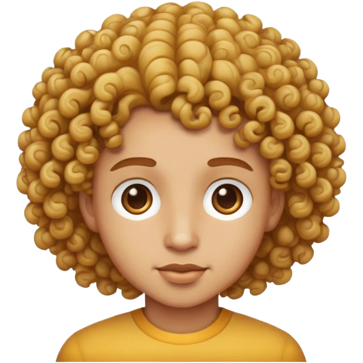 light skin curly head  emoji