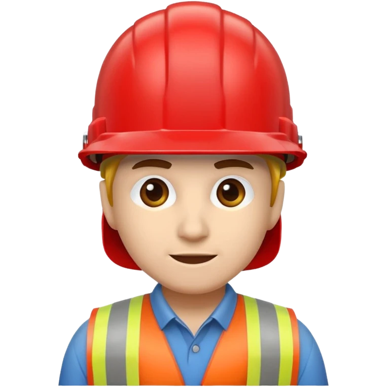 сделай красную строительную каску без человека emoji