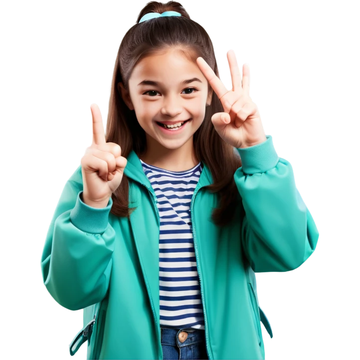 Girl flipping off emoji