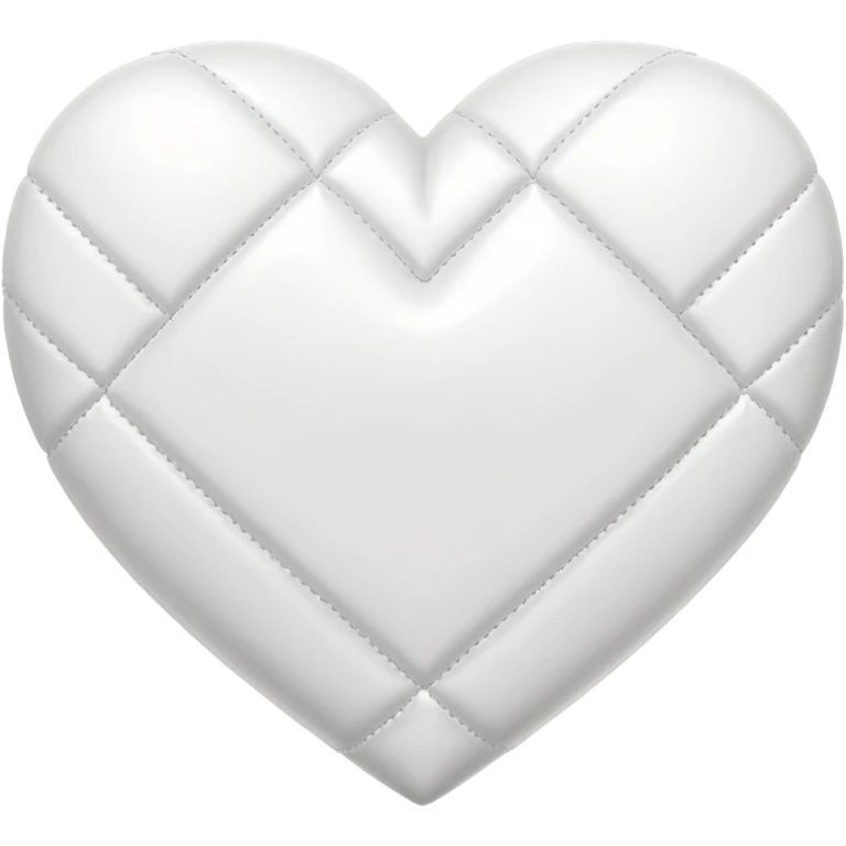 Chanel white heart emoji