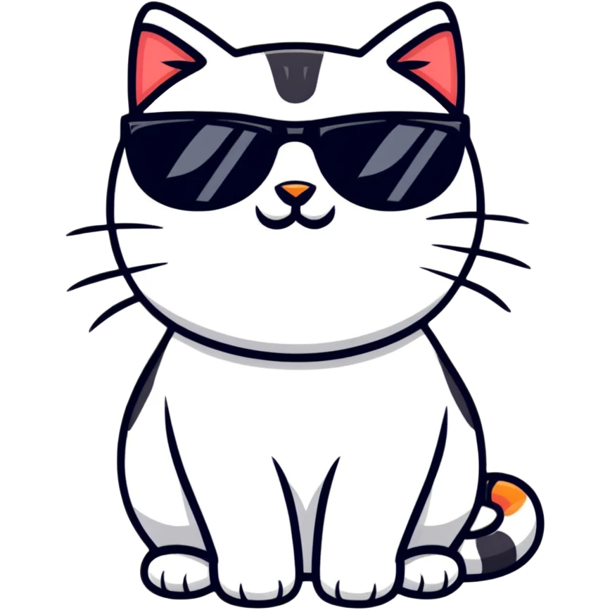 cat wearing sunglasses emoji