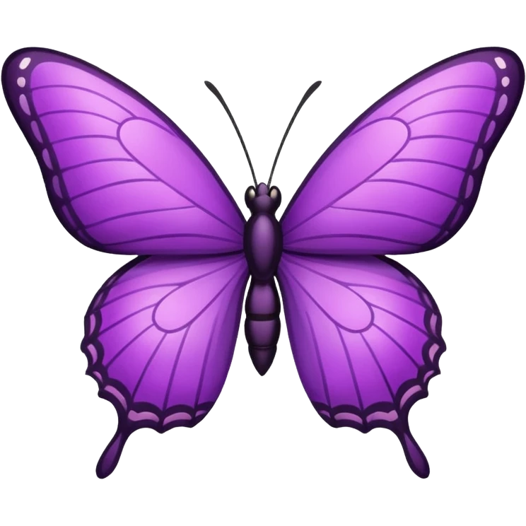 Borboleta roxa emoji