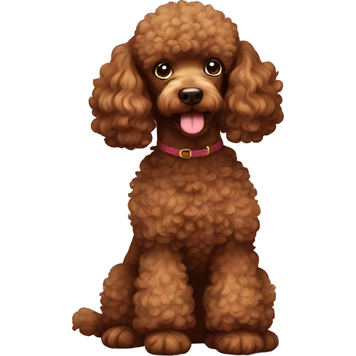 brown poodle emoji