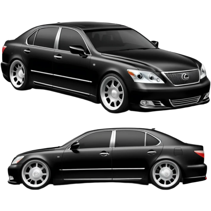 lexus ls430 2006 modified with black paint  emoji