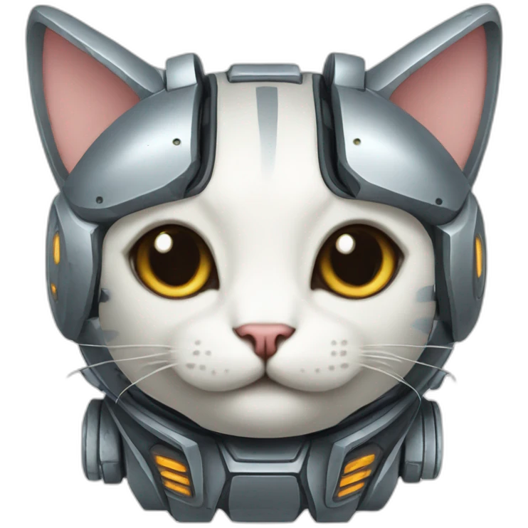 Robot-cat cute emoji