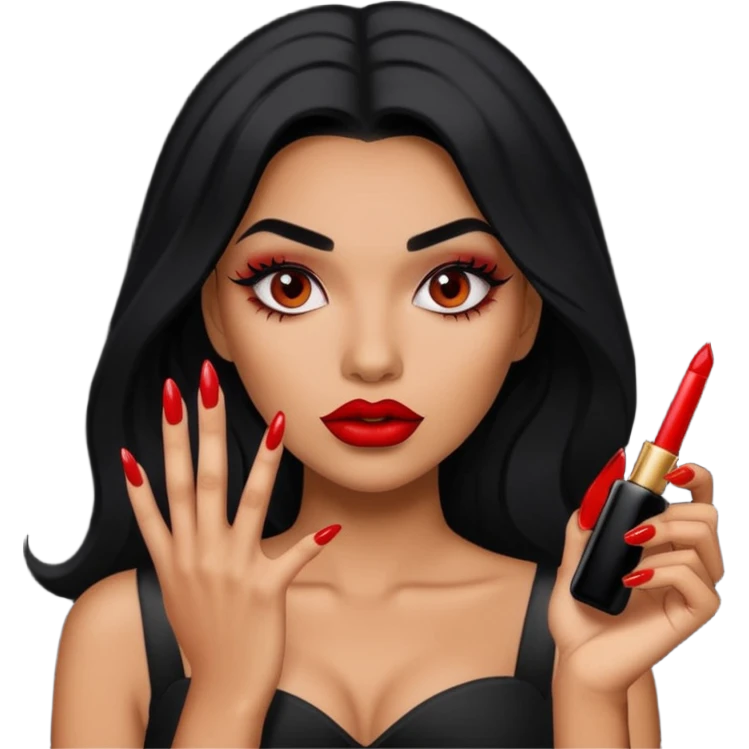 baddie with nails emoji