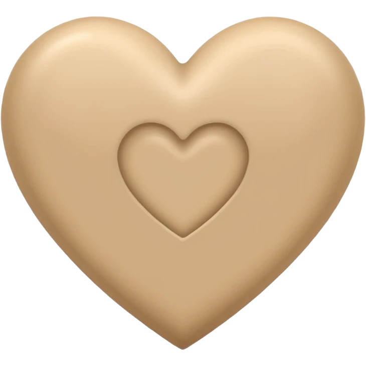Corazon beige emoji