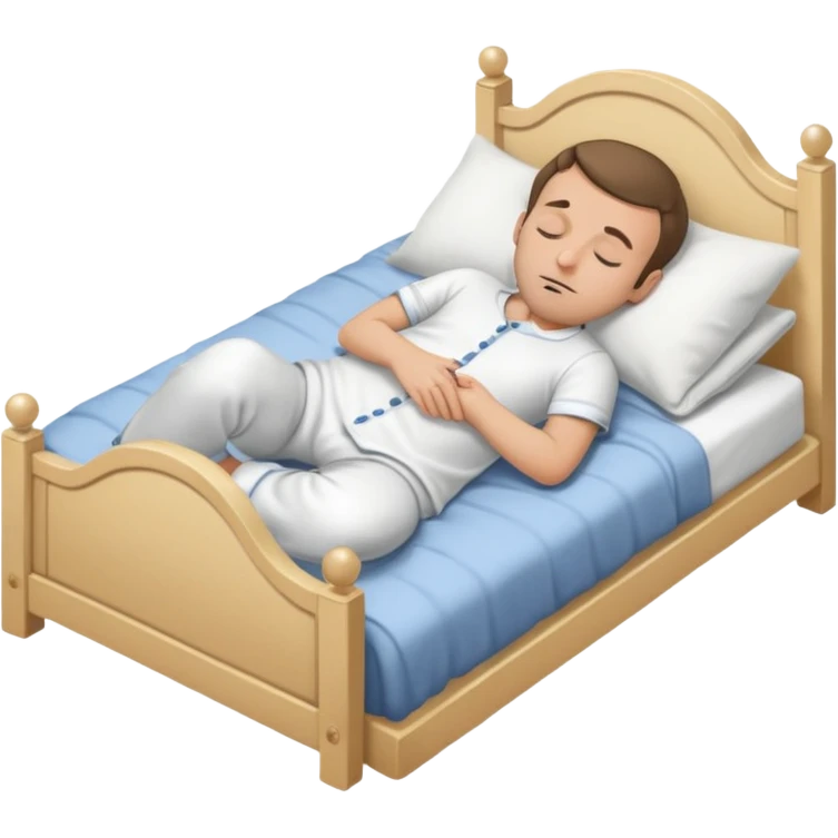 Macron qui dort dans sont lit emoji