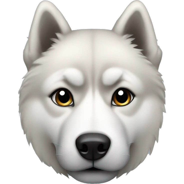 Husky chow black  emoji
