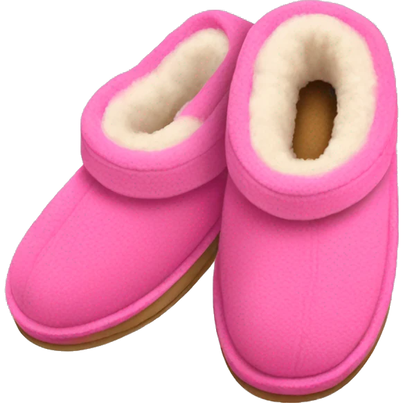 Pink ugg slippers emoji