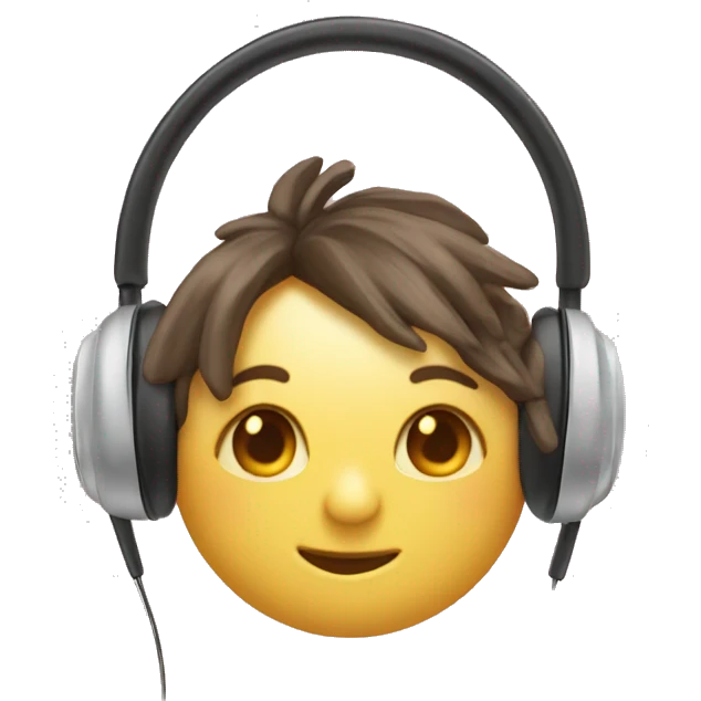 ￼￼ headphone with a bow emoji