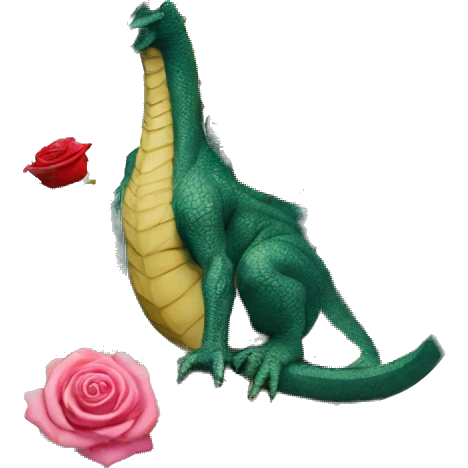 king ghidorah holding rose emoji