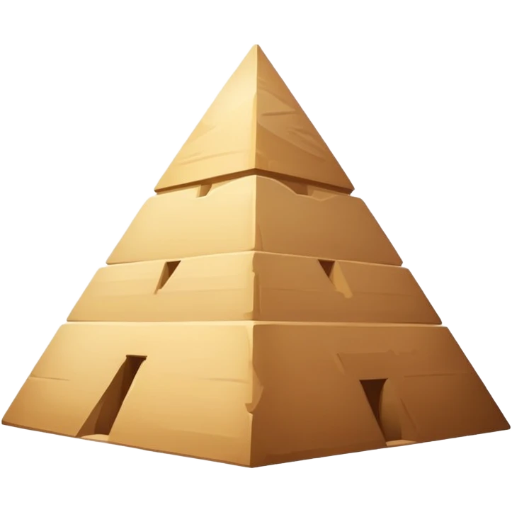 Extremely minimalist pyramid of Giza with simplest shape emoji