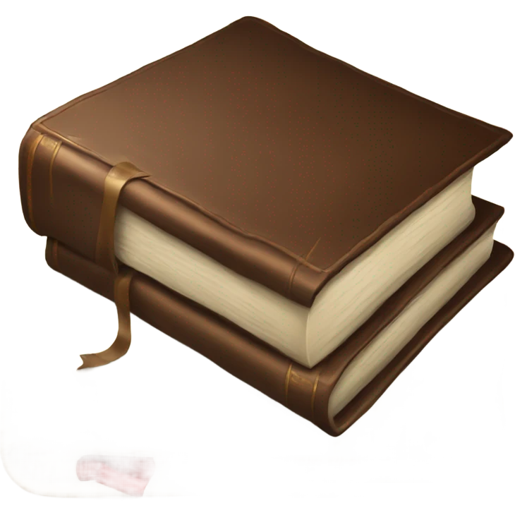 luxury brown book emoji