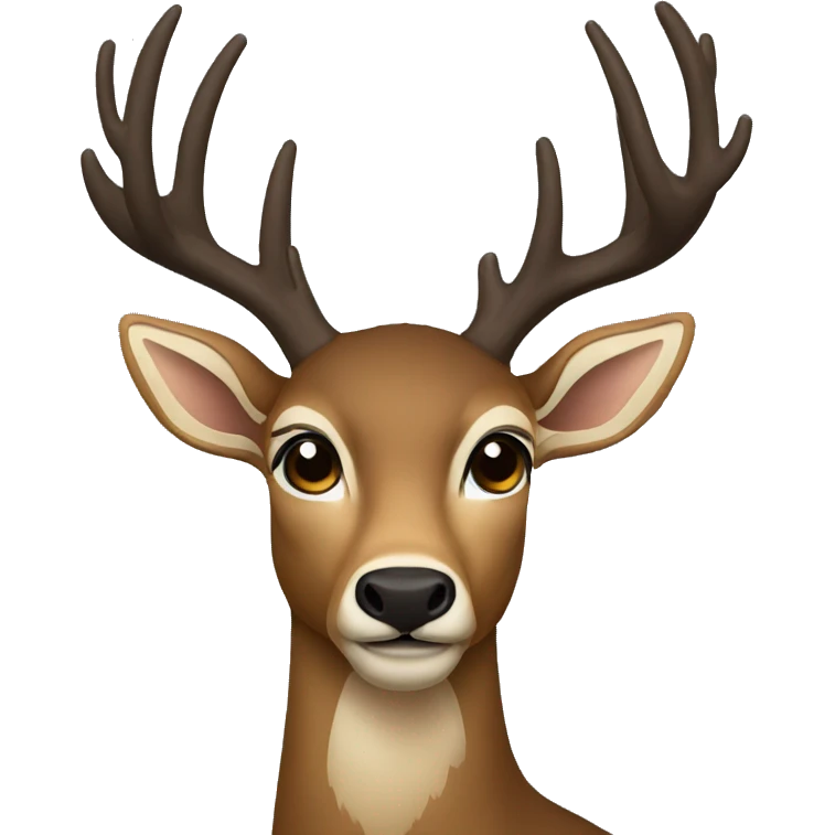 Deer in headlights dark emoji