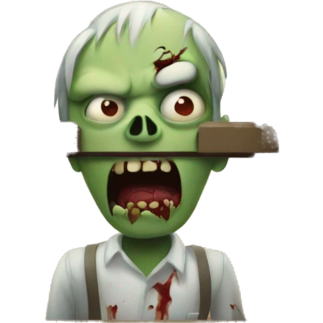 window with zombie emoji