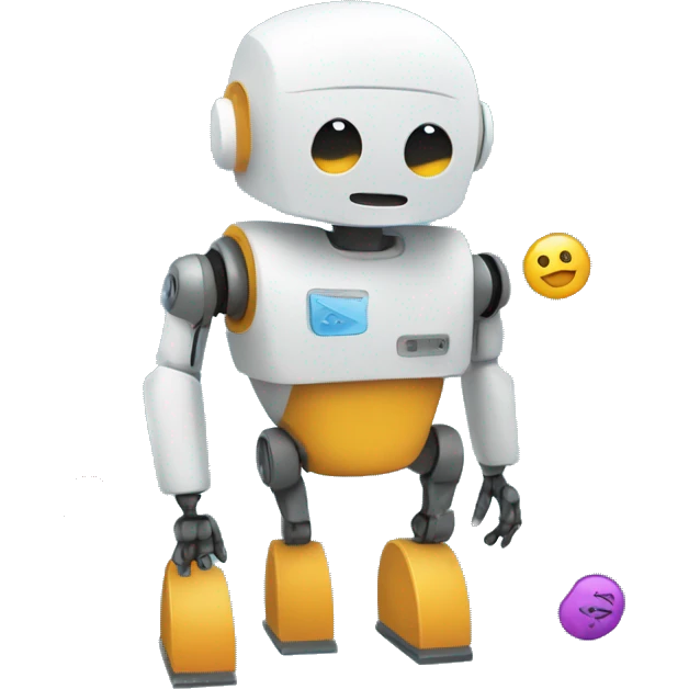 bot interacting with different applications emoji